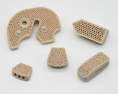 FossiLabs Porous Bone Mesh and Foam with Osteoconductivity Properties